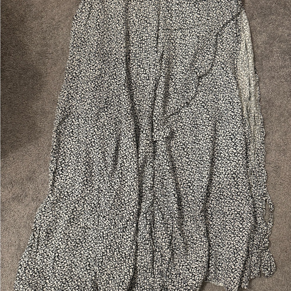 Floral Black and White Women's Other stories Skirt